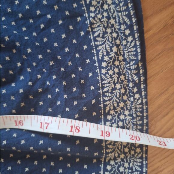 True Religion Womens Babydoll Tank Spaghetti Strap Coquette Hippie Navy Small P - Picture 12 of 13